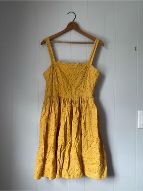 T.J.-Maxx Yellow Polka Dot Sundress with Straps
